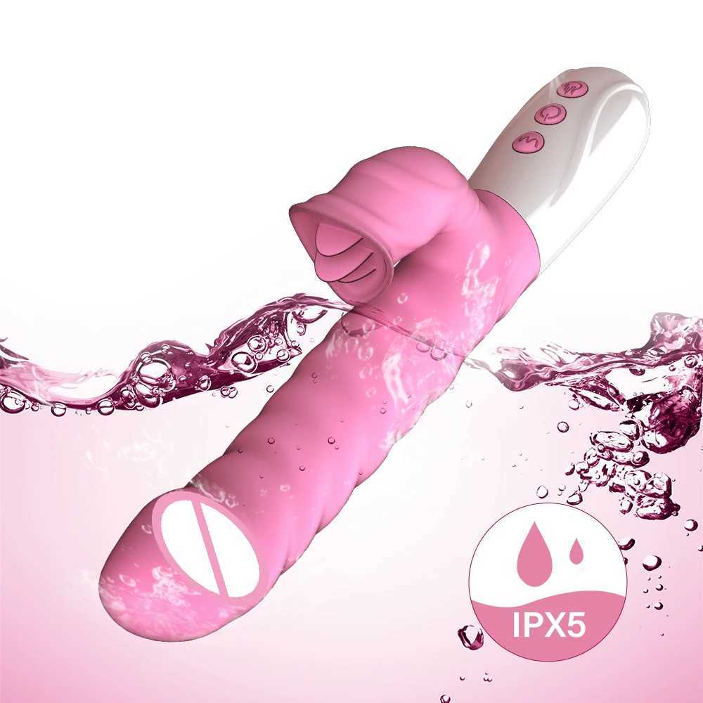 Tongue Licking Vibrator for Women Real Vaginal Clit Stimulator G-Spot Dildo Vibrator Female Masturbation Massager Adult Sex ToysXJ250218