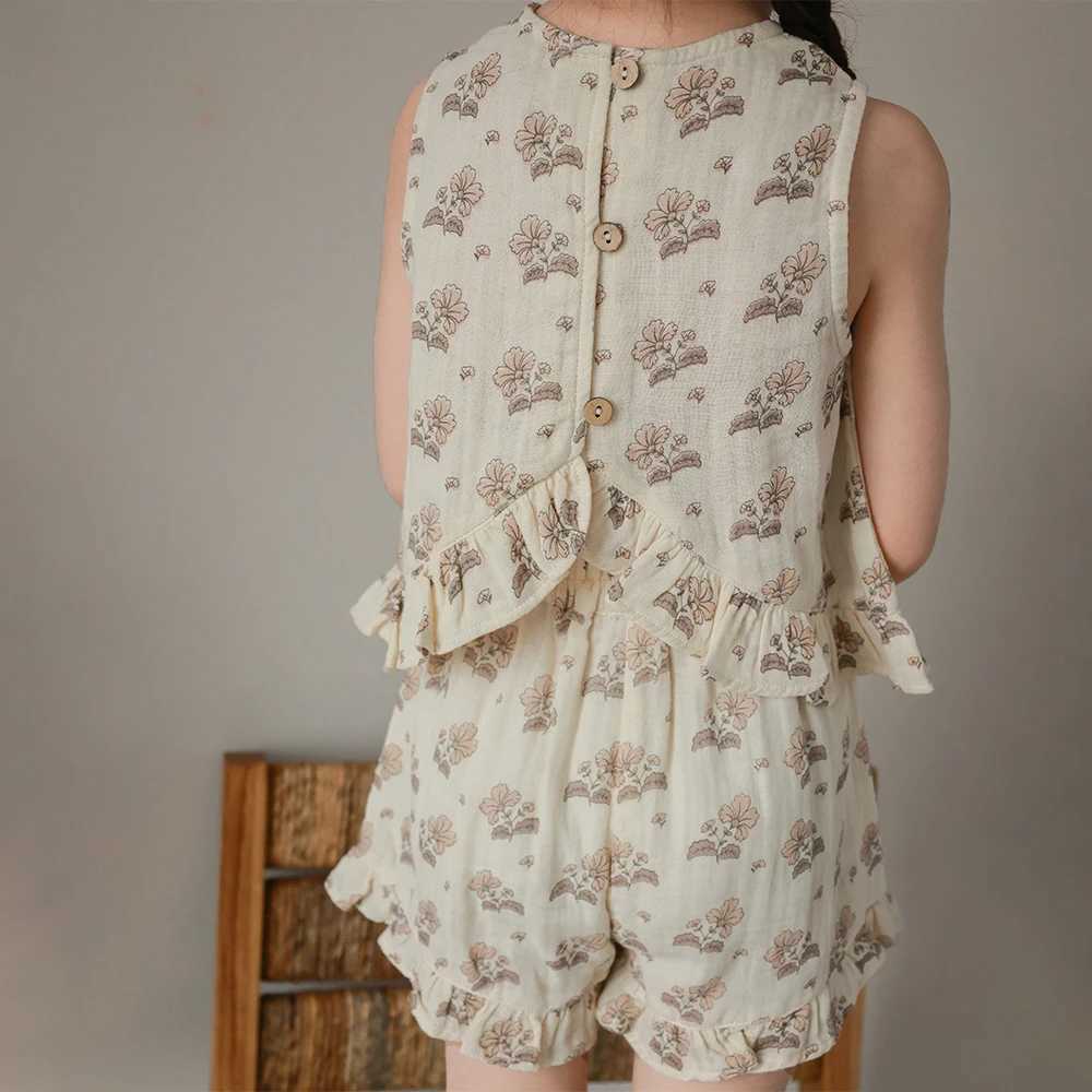 Summer Toddler Girls Clothes Sets For 0-4 Years Organic Cotton 2Pcs Baby Girl Clothing W250218