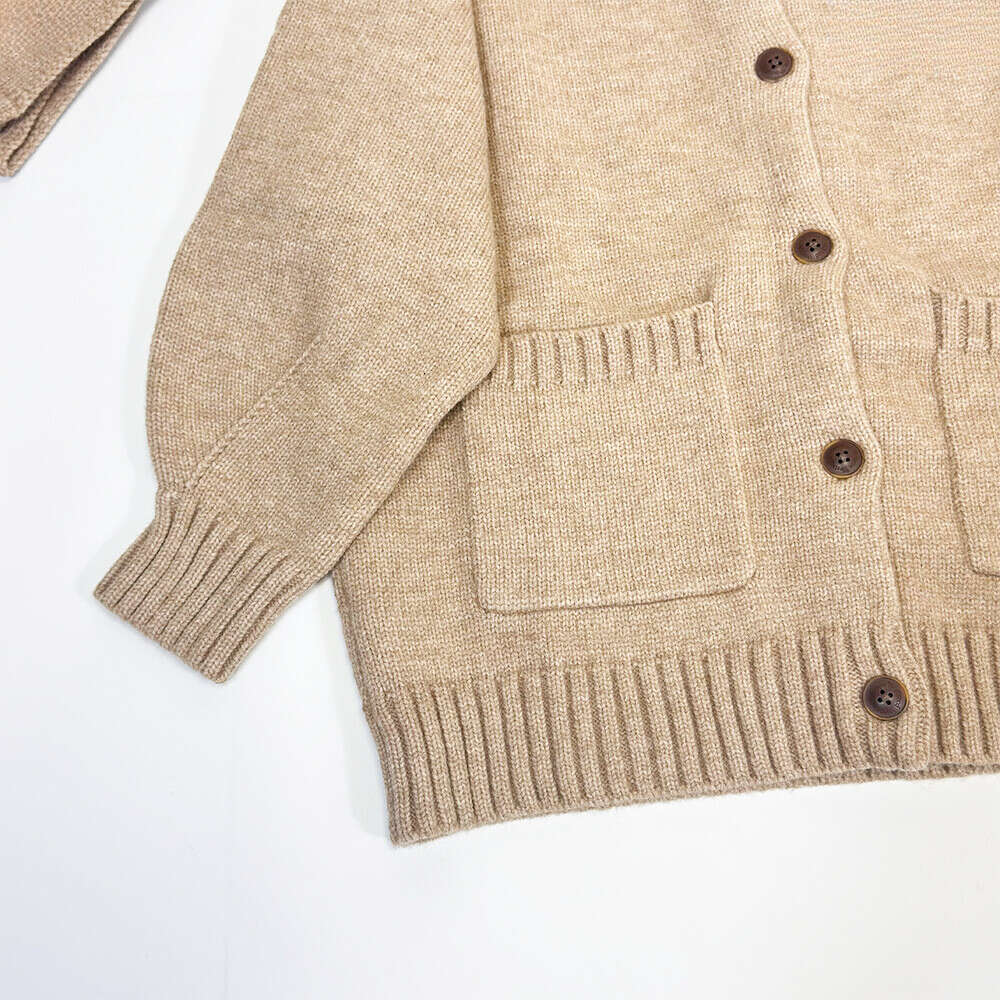 Embroidered Scarf, Wool Knit Cardigan, Sweater Jacket For Women