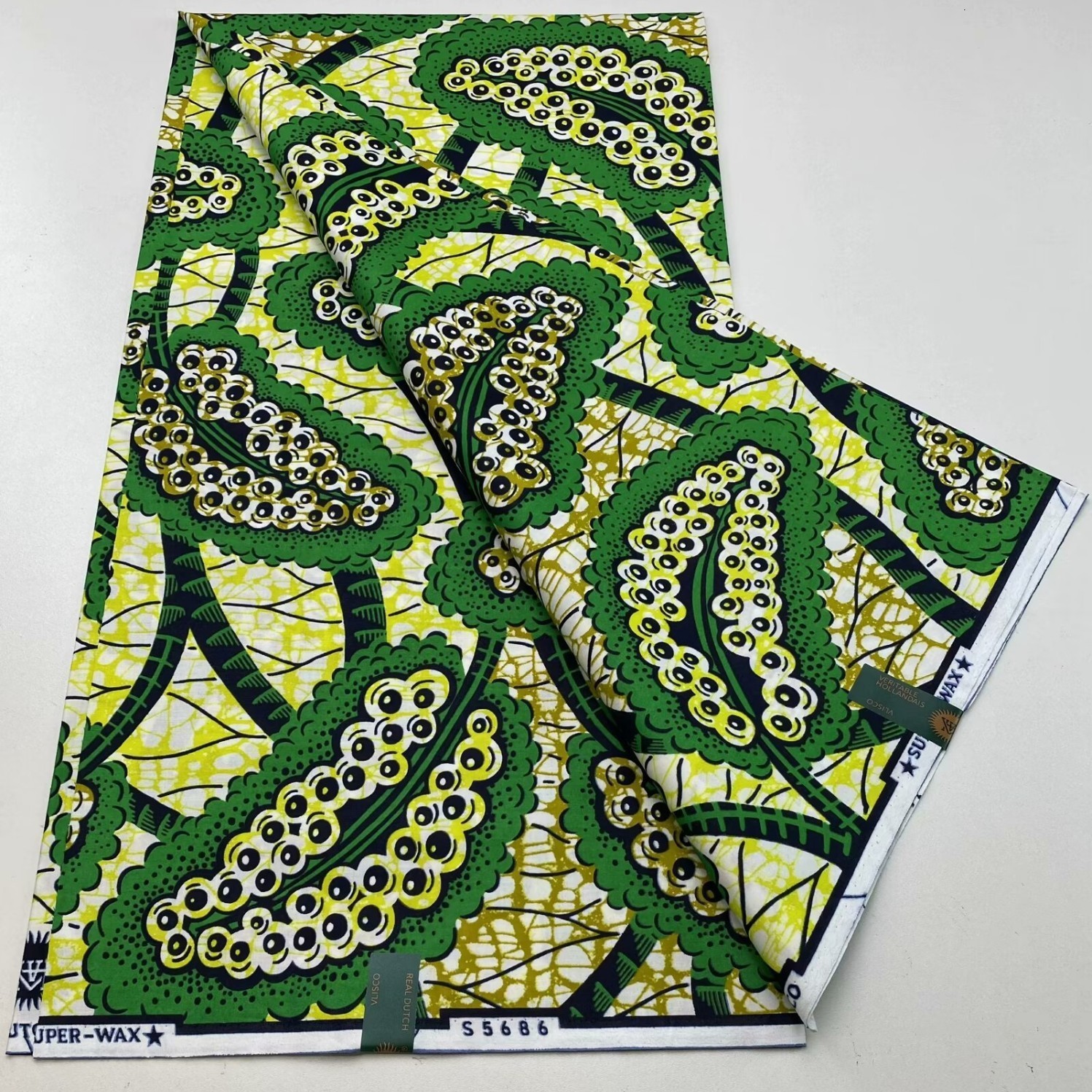 African Prints 100% genuine wax Nigerian DIY textiles Ankara batik fabric sewing fabric block printing Dutch batik high-quality 240530