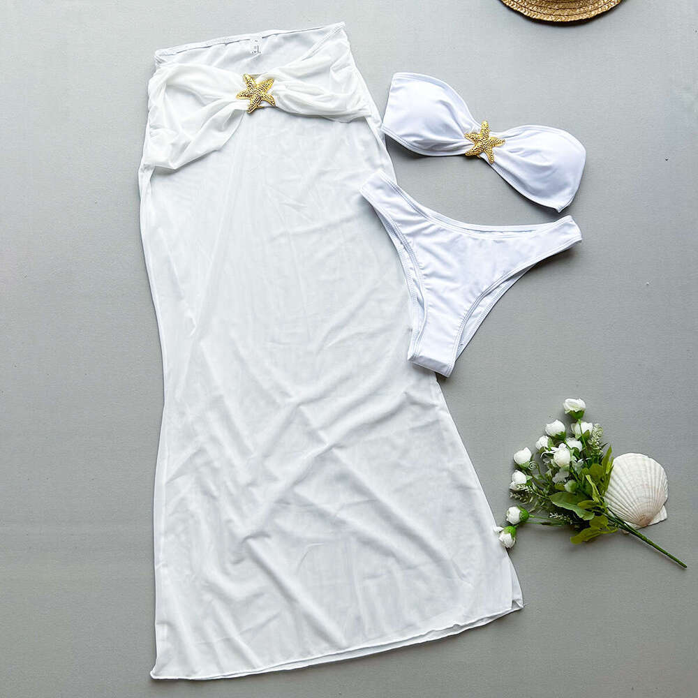 Three Piece Set 2025 New Sexy Bikini Split Women's Swimsuit Beach Skirt Designer Bathing Suits Women Gt Cut Bikini Designer Bikini Sexy Swim Suit