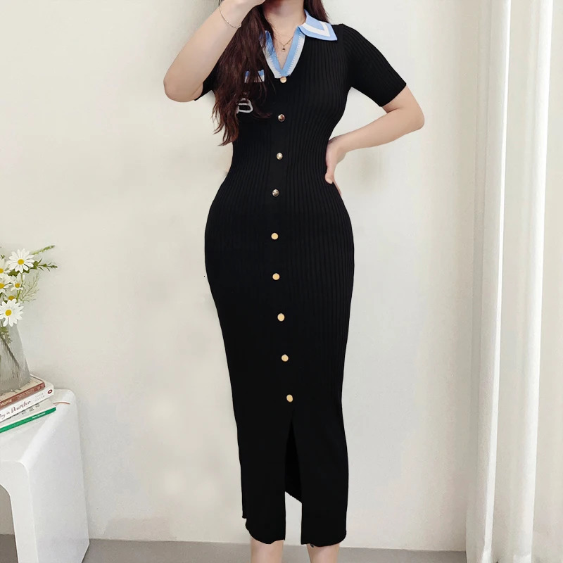 YuooMuoo Chic Fashion Sexy Wrap Hips Maxi Dress Women Embroidery Single-breasted Bodycon Party Dress Office Lady Vestidos 250217