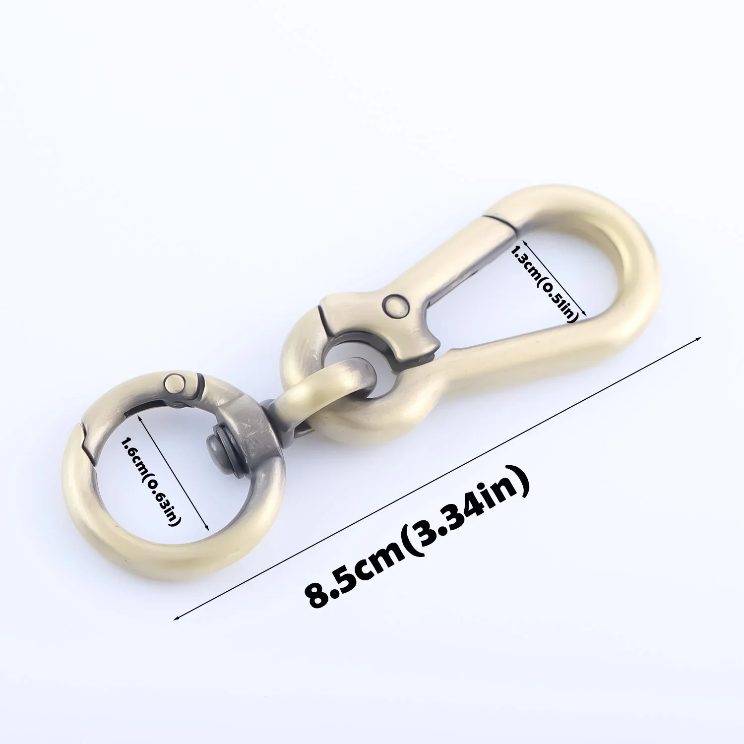 2 metal spring snap hook clips car keychain trigger switch buckle for bag keys 250213