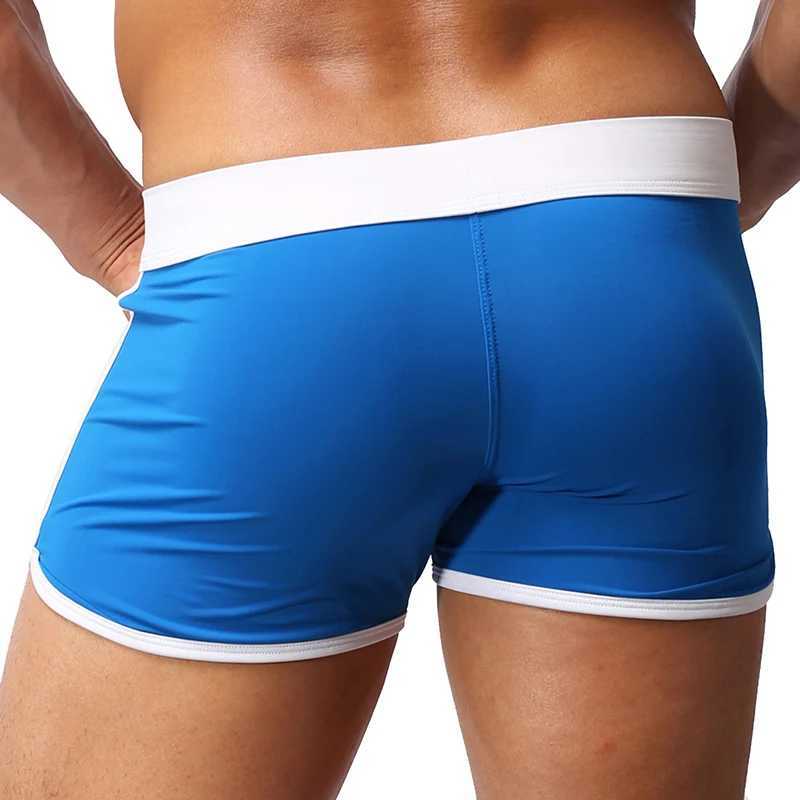 Running shorts mens swimwear quick drying fitness and bodybuilding gym shorts swimming trunks mens exercise jogging M250218