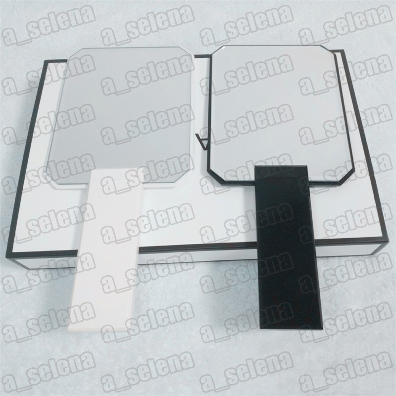 Brand Compact Face Mirrors Classic Handle Mirror For Girl Women With Gift Box Portable Hand Make up Mirror