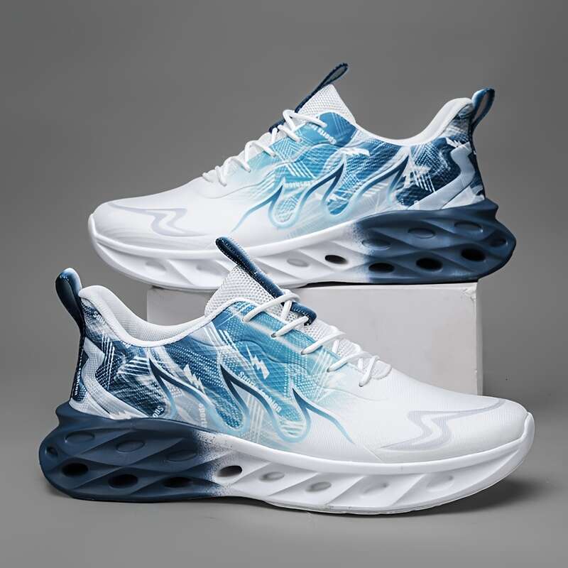 Men's breathable shoes - shock-absorb ing non slip sole, suitable for jogging, tennis, and gym activities