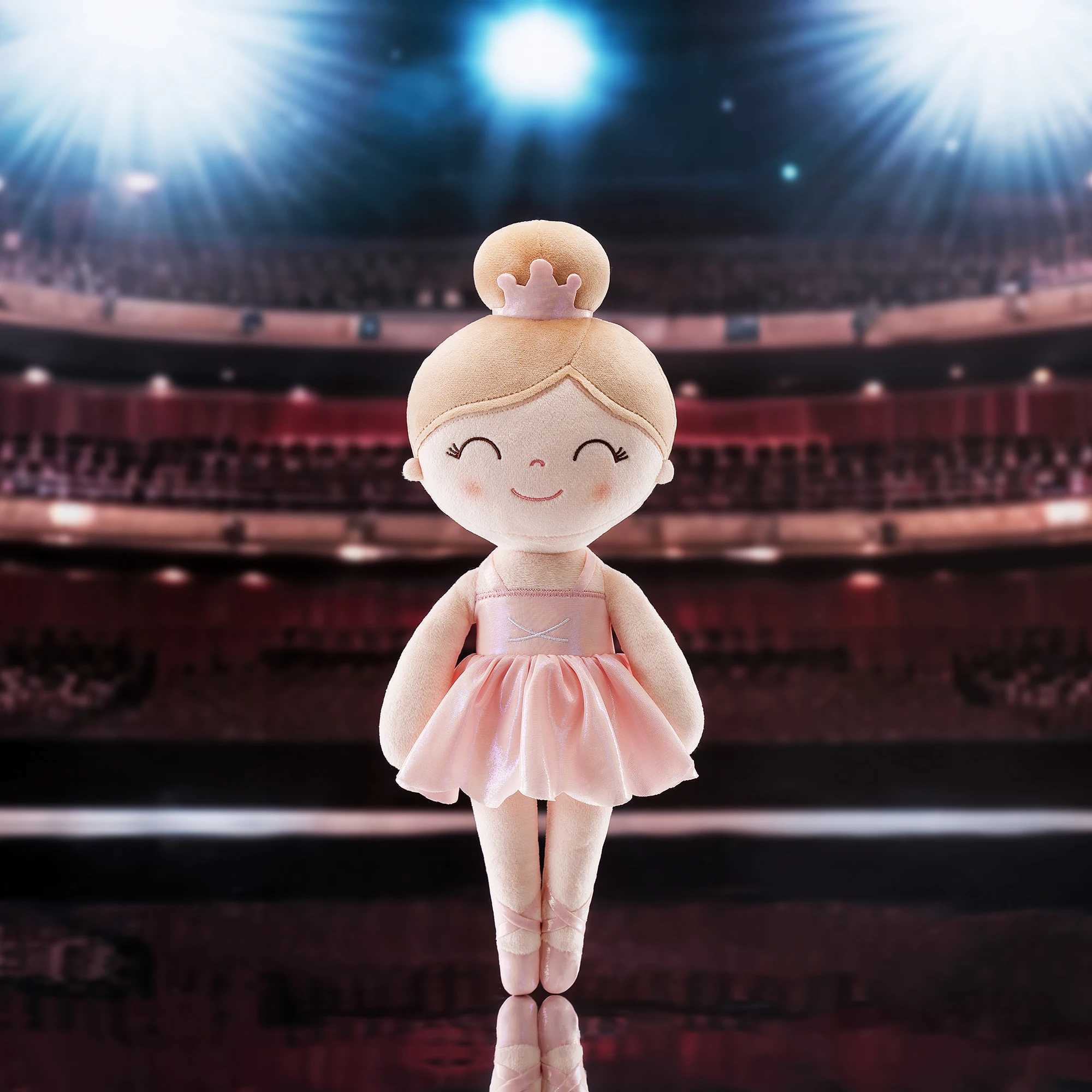 Gloveleya Soft Baby Doll 2024 Symphony Mist Gold Ballerina Girl Dream Girl Doll Children Cloth Toy Birthday Gift PinkXJ250218