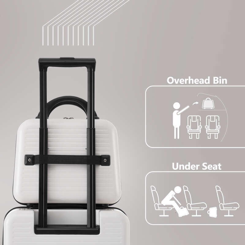 Open Lage Lightweight Suitcase with Front Pocket and USB Port, 1 Portable Carrying Case