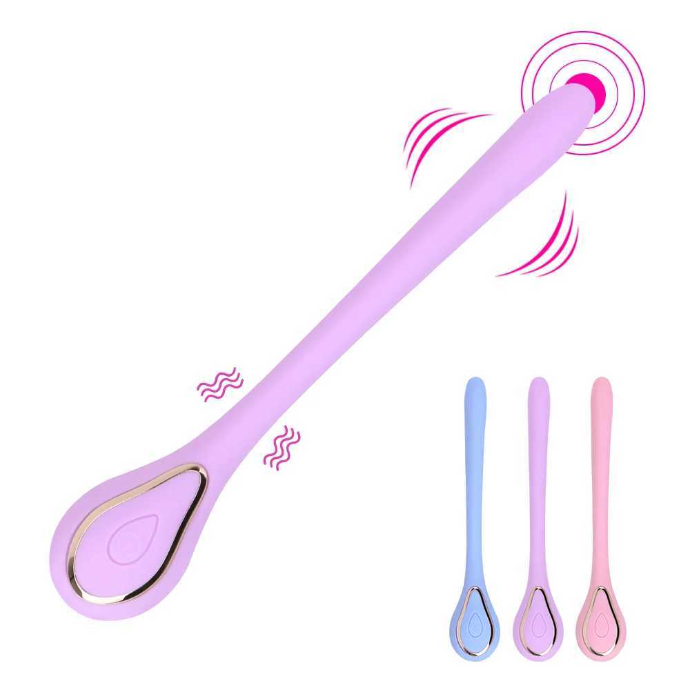 13cm Sexy Stick Vibrators For Women Nipple Clitoris Stimulator Vaginal Anal Plug Slim Dildo Female Masturbator Erotic Sex ToysXJ250218