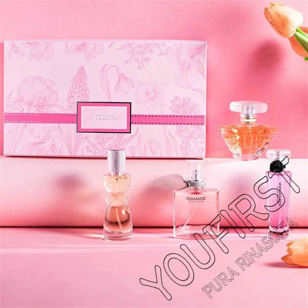 Brand 105ml perfume female luxury gift box 4pcs set perfume durable perfume flawless perfume original flower fragrance spray W250218