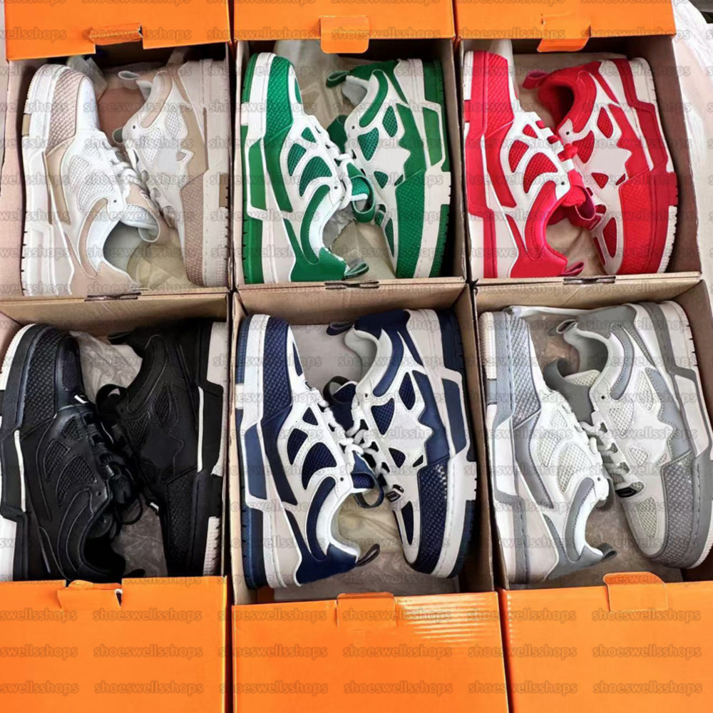 designer skate shoes Leather board shoe Embossed Sneakers trainers floor Women Men Mesh Sneaker Platform Virgil Maxi Oversized Men black Runner Trainer giccis Shoe