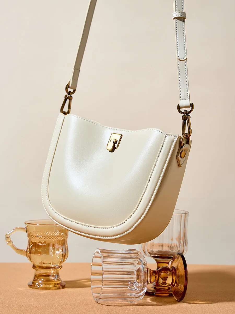 Genuine Leather Woman Cowhide Shoulder Soft Leather Minimalism Bags Womens High Quality 2024 Ladies Crossbody Bag