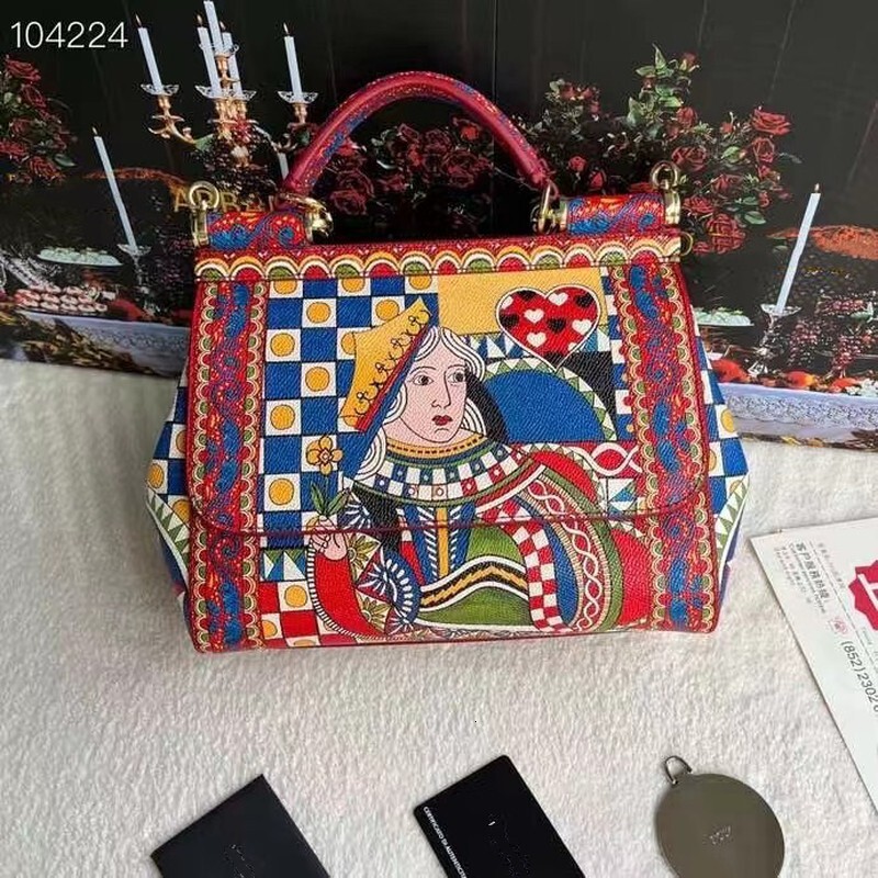 Designer Genuine Leather Printed High-End Women's Sicily Single Crossbody Carrying Fashionable Shoulder Bag