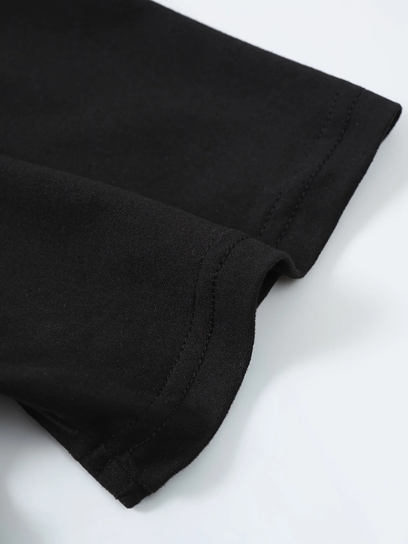 Mens Summer Casual Loose Size 100% Cotton Letter Print Round Neck Short Sleeve T-shirt Top 250217