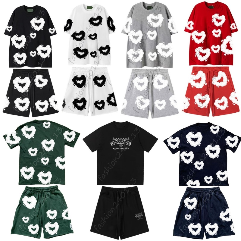 Men shirts designer t shirt mens tshirt sweatshirt man tshirts mens shorts men short tee sets summer cotton pullover tees Shorts And T Shirt Set sweatshirts clothing