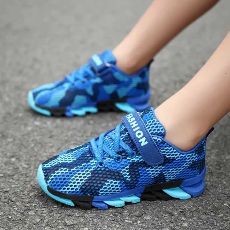 Brand summer childrens camouflage sports shoes childrens sports tennis shoes breathable mesh running shoes for boys and girls outdoor casual shoes Z25