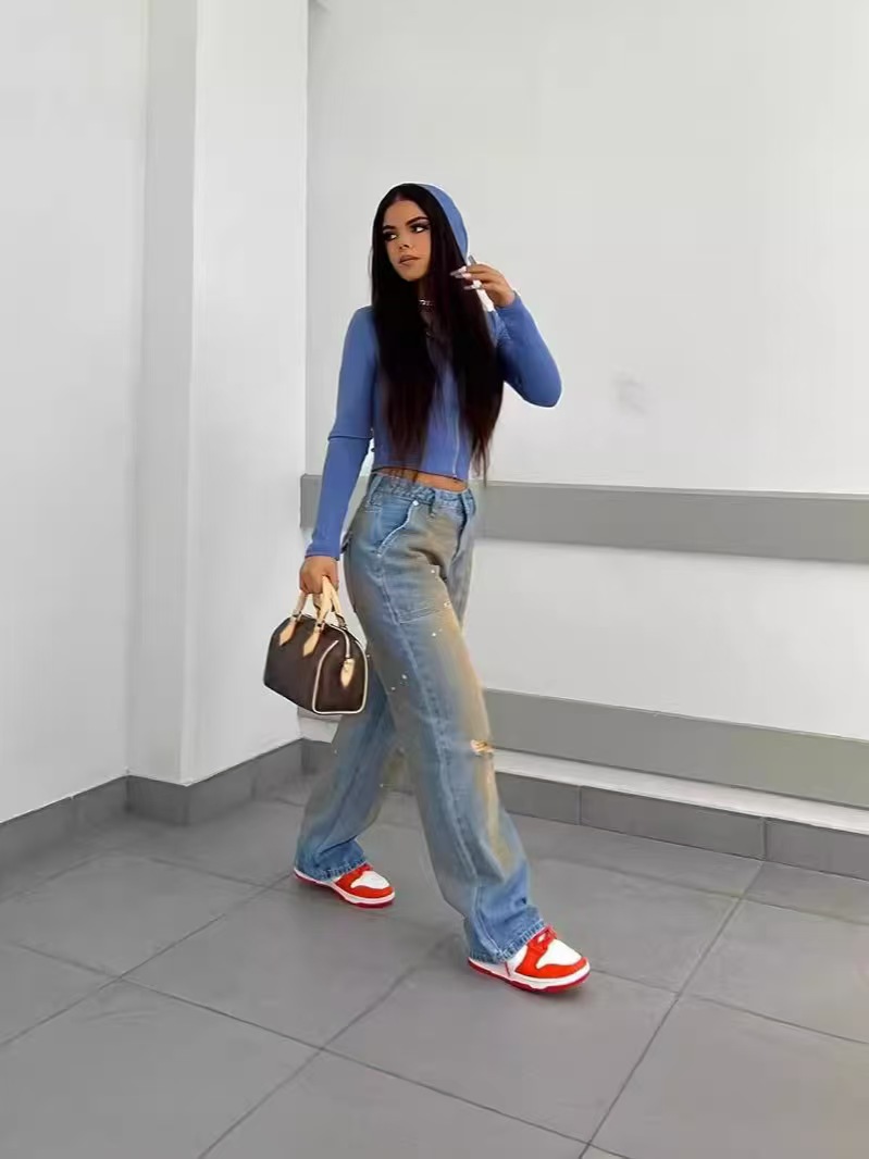 Designer pants loose casual jeans plus size slacks jeans new pants