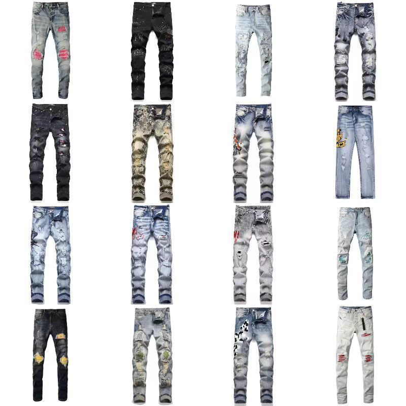 Men's Jeans Unisex Slim Leg For Men & Women - Retro Design With Colorful Paint Spots And Zipper Accents