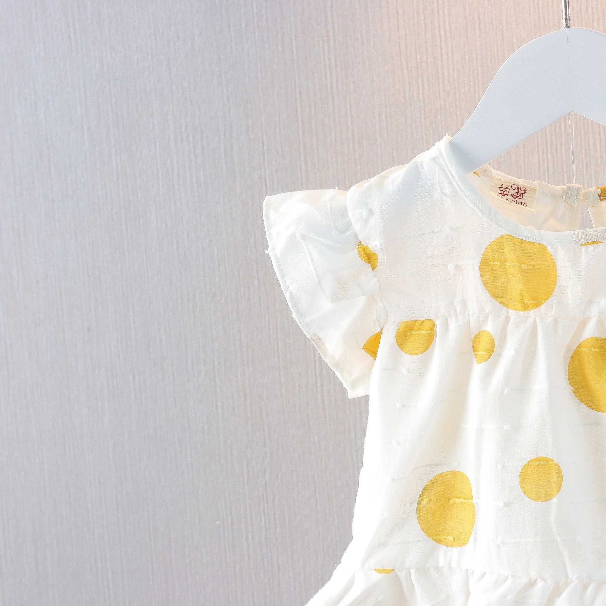 Baby girl two-piece summer cute polka dot top girl two-piece cute girl beach set W250218