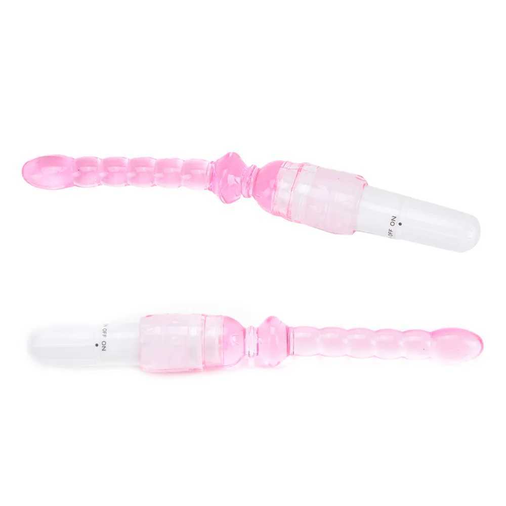Jelly anal massage flirting stick masturbator pull-bead vagina g-spot vibrator pussy clitoris vibrator for women stimulationXJ250218