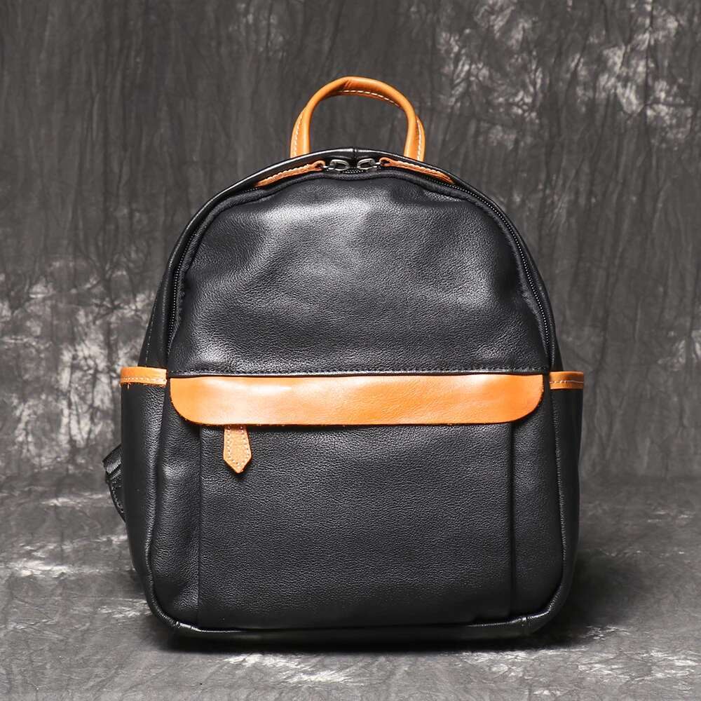 New Trendy Women's Versatile Fashion Leather Small Backpack Lightweight Casual Travel School Bag