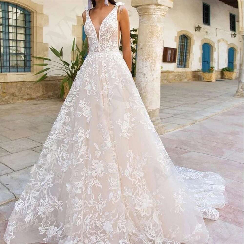 Party Wedding Dress White Lace Dresses For Formal Ocns Robe De Soiree Femmes Gown Ball Gowns Long Customized