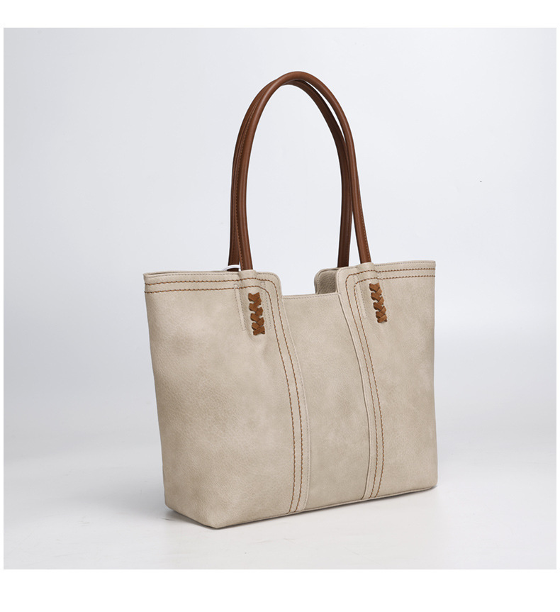 Designer Designer Korean Version 2024 New Fashionable, Atmospheric, Simple Tote Large Capacity Mother And Child Bag, Women's Single Shoulder Hand
