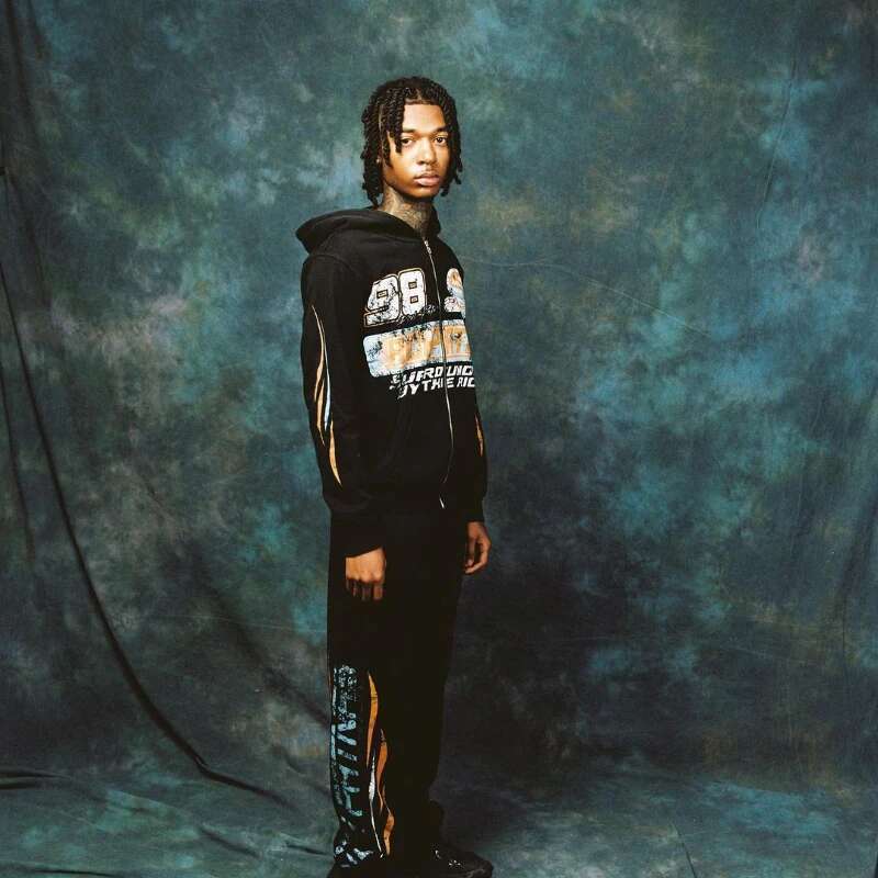 Goth Graphic Print Hoodies Clothing Street Haruku Vintage Hip Hop Zip Up Hoodie Loose Casual Sweatshirt Men Clothes Tops