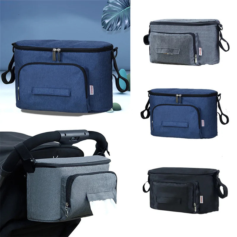 Baby Stroller Organizer Diaper Bag Mummy Bag Large Capacity Mommy Travel Hanging Carriage Pram Stroller Storage Accessories 250218