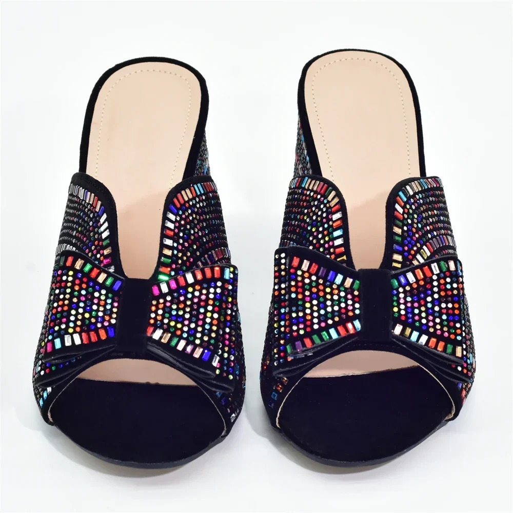 2024 Italian Elegant Women Party Pumps Decorated with Rhinestone Plus Size Women Shoes 43 High Heels Women Pumps Platform Heels 250217