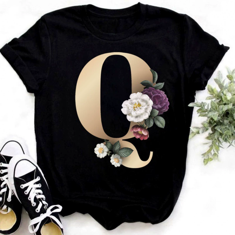 Women's T-Shirt 3D Print Name Clothes Fashion Casual Holiday Round Neck Short Sleeve T-Shirt Diy Custom