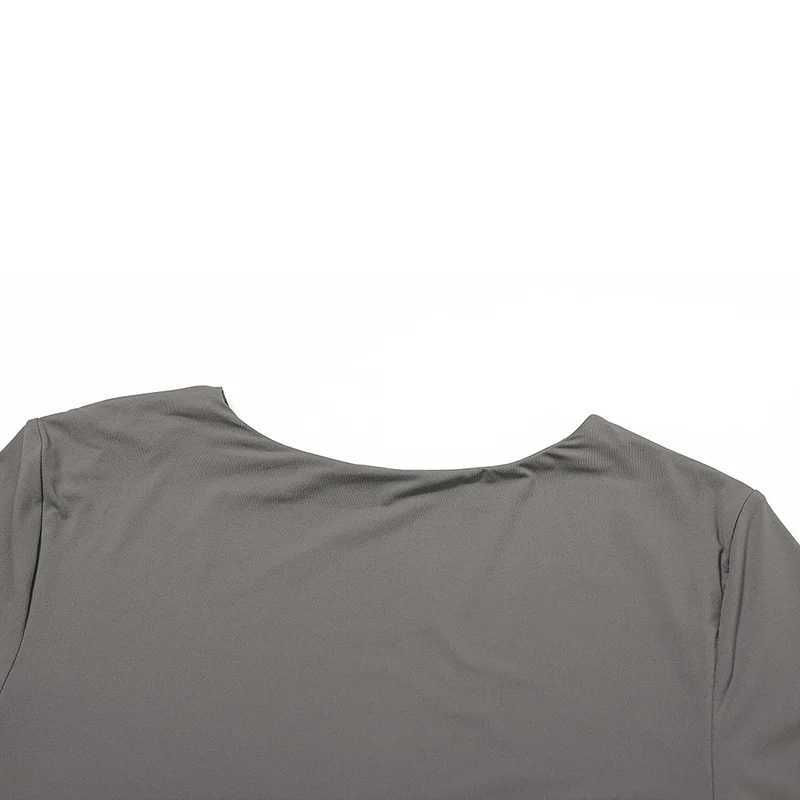 Active Shirts Tees Sports Workout Crop T Shirt Long Slve Gym Top Running Breathable Gym Clothing Sportswear Women Quick Dry Tops H25218