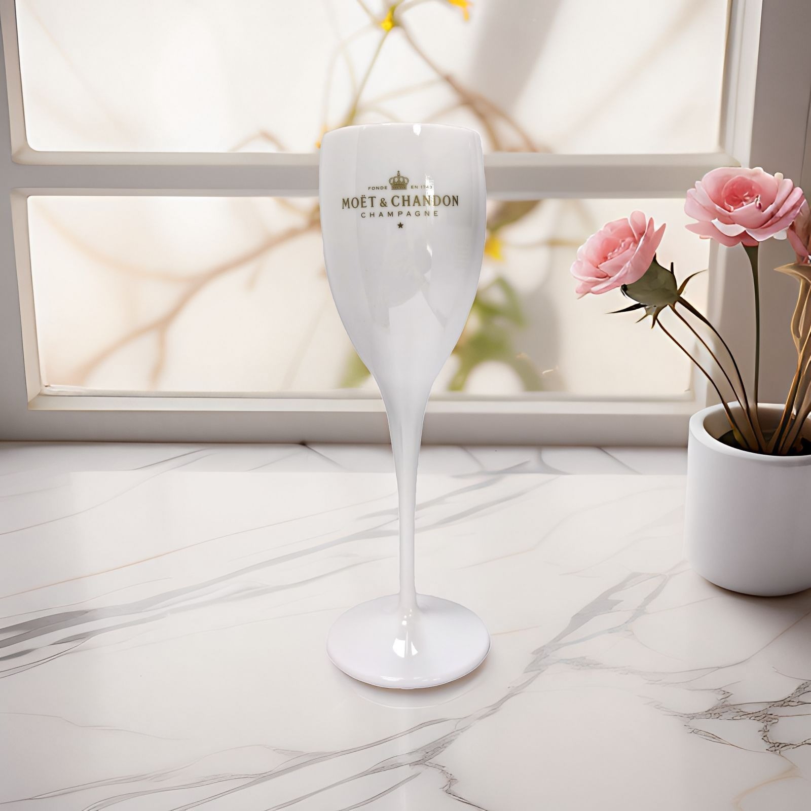 Straight PS plastic high footed glass with printable plastic red wine glass PP 180ml champagne glass 240127