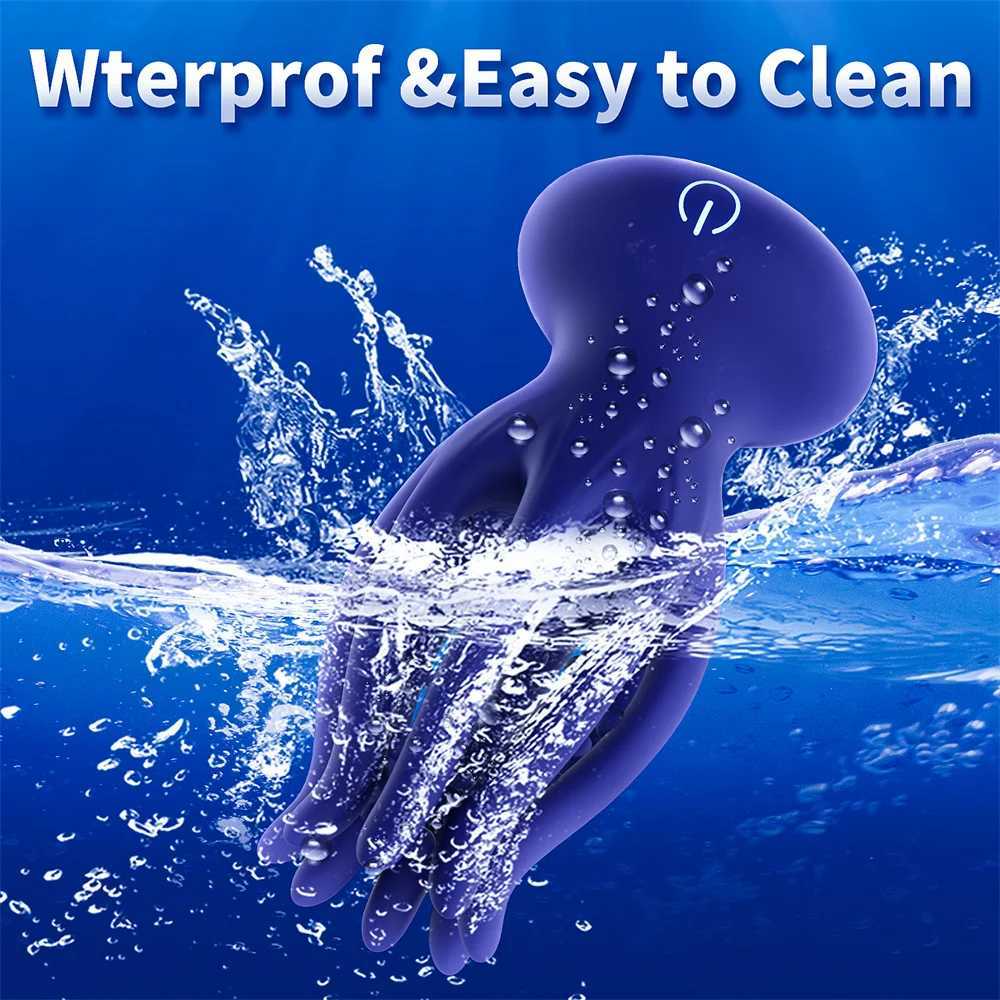 Sex Male Glan Masturbator Vibrator Penis Glan Testicle Massage Trainer Delay Ejaculation Silicone Sex Toys Adult Goods for Men W250218