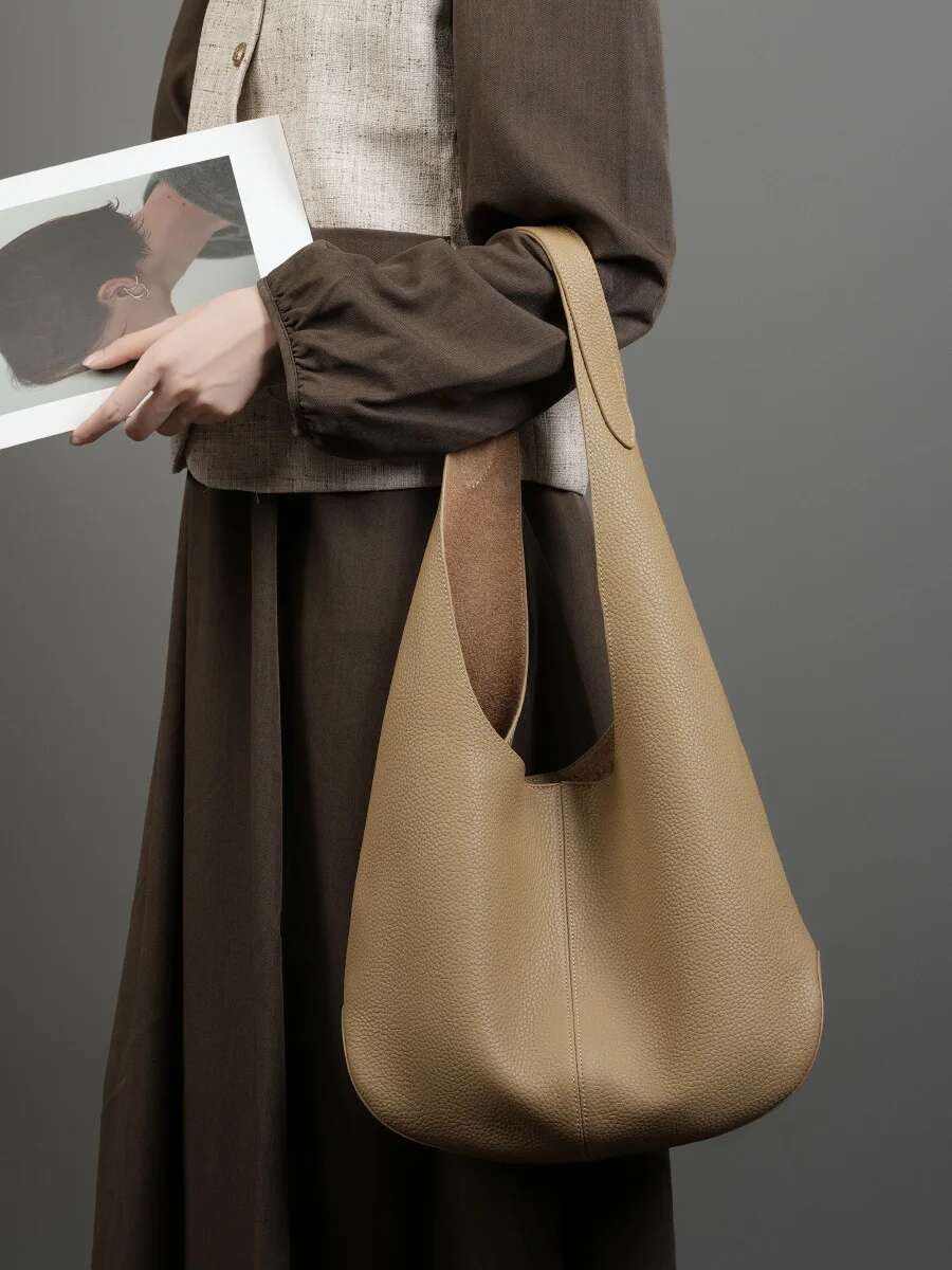 YANATARI Genuine Leather Women Large Capacity Tote Bags Woman Ladies Handbags Big Shoulder Shopping Bag