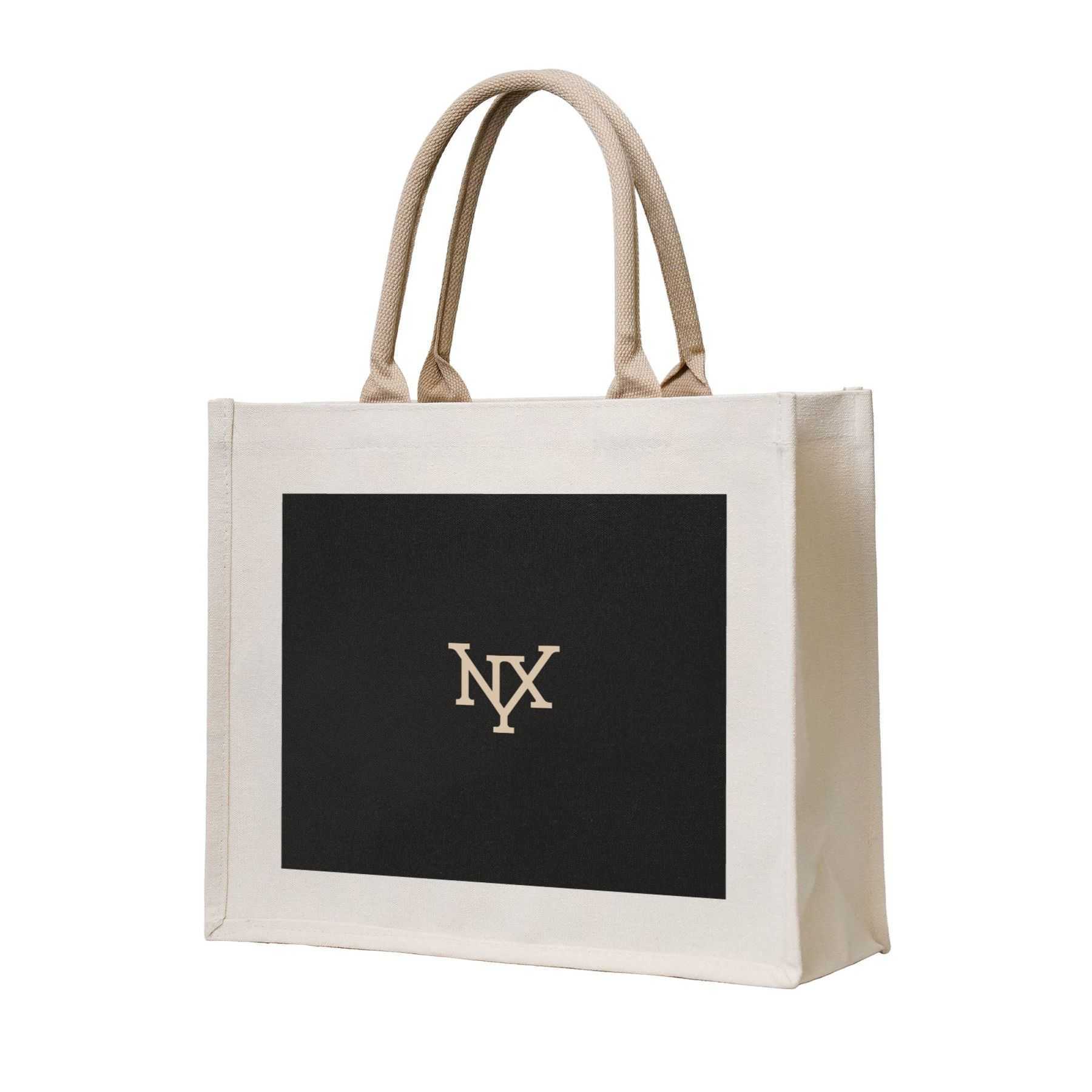 NXY Simple Large Shopping Bags Canvas Carrying Tote Bag Designer Handbags For Women Solid Color Handle Beach Bag Messenger Purse 250218