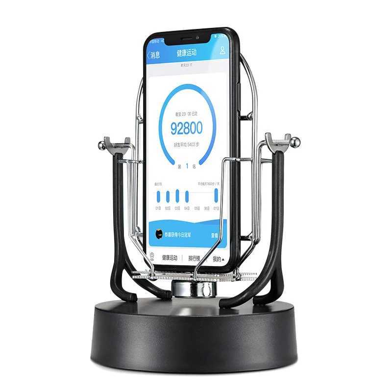 s Holders Single Phone Swing Device Automatic Shake Wiggler Step Earning Mobile Phone Holder Support Desk Bracket Smartphone Stand S25218