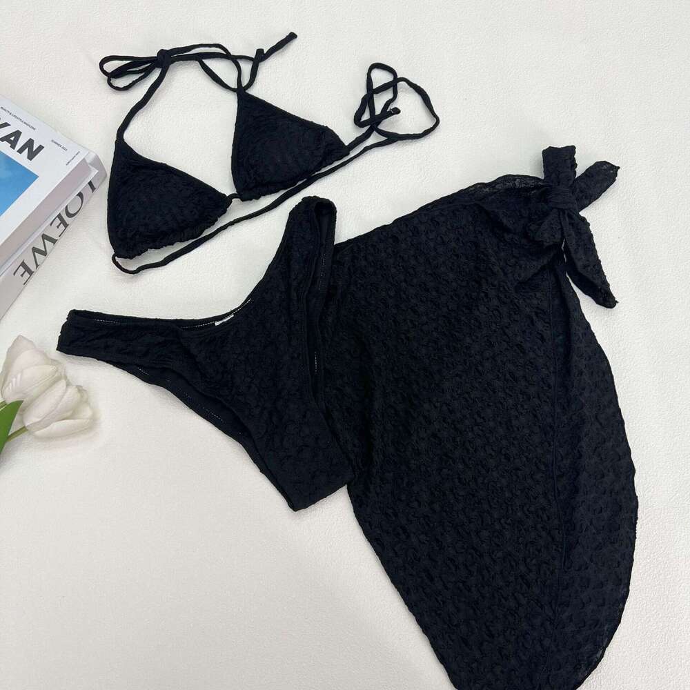 2025 New Sexy Three Piece Women's Mesh Swimsuit Bikini Beach Instagram Style Designer Bikini Swimwear Swimsuit Designers Bikini Porno New Arrival