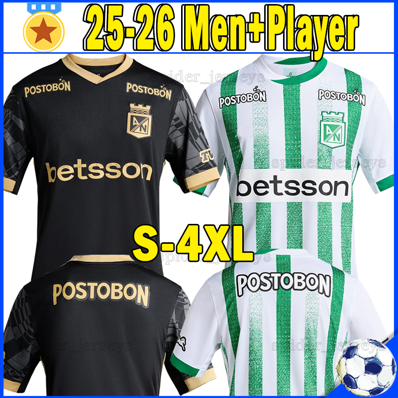 XXXL 4XL 2025 2026 Atletico Nacional soccer jerseys 25 26 Fans Player Version K.PARRA ASPRILLA SARMIENTO E.CARDONA CEPPELINI ZAPATA Men Uniforms Football Shirts