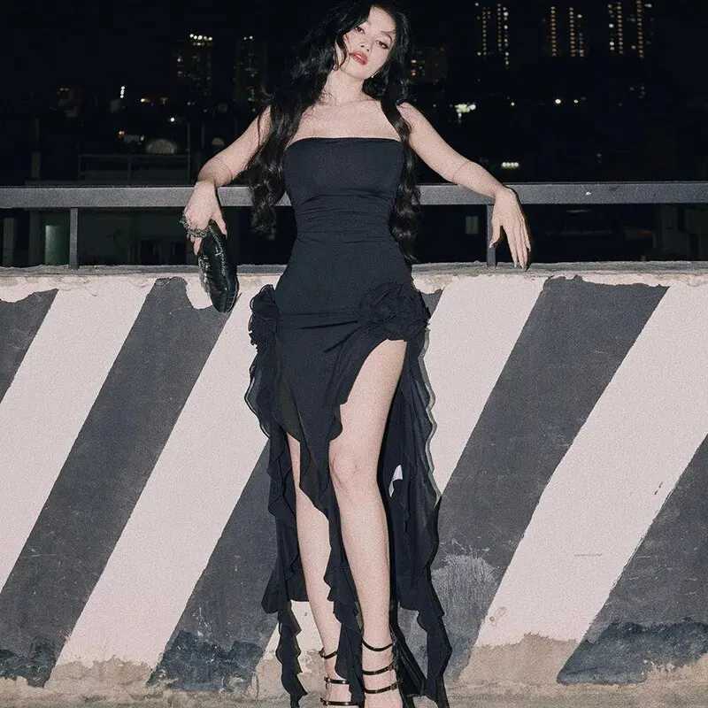 Basic Casual Dresses Hawthaw Women Party Club Evening Strtwear Vacation Bodycon Midi Dress 2024 Summer Clothes Wholesale Items For Business H25217