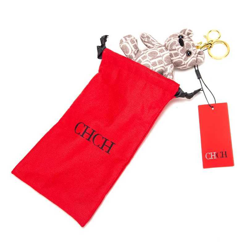 Keychains Lanyards Cute bear doll retro style luggage accessories fashionable classic pendant keychain H250217