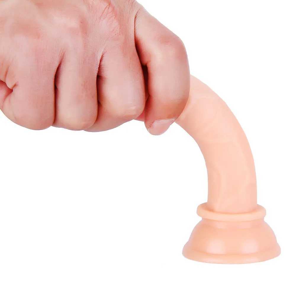 Real Dick With Suction Cup NO Vibrator Sex Toys for Woman Female Masturbator Mini Penis Realistic Dildo Artificial Cock Vibrator W250218