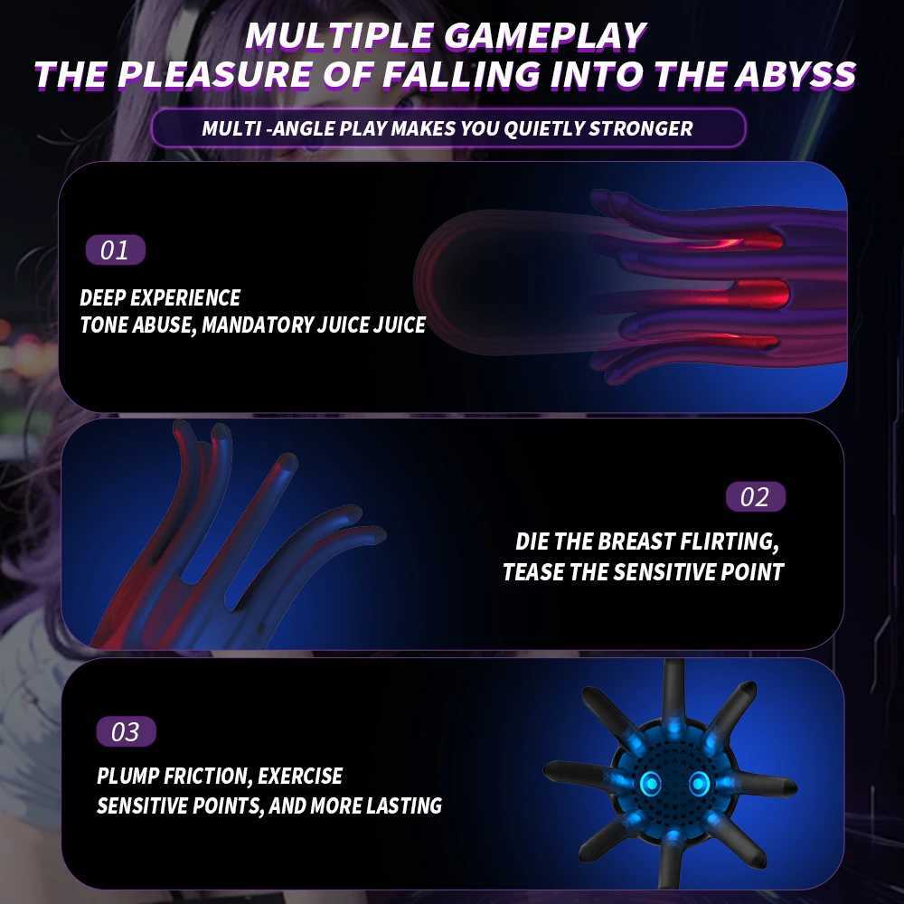 Male Masturbator Penis Vibrator with 0 Vibrating Modes Male Stroker Penis Trainer 360Training Wrapped Adult Sex Toys for Men W250218