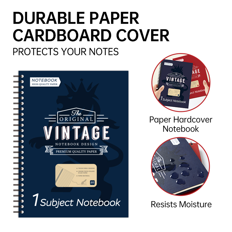 Premium B5 Coiled Journal for Schoolwork and Office Use