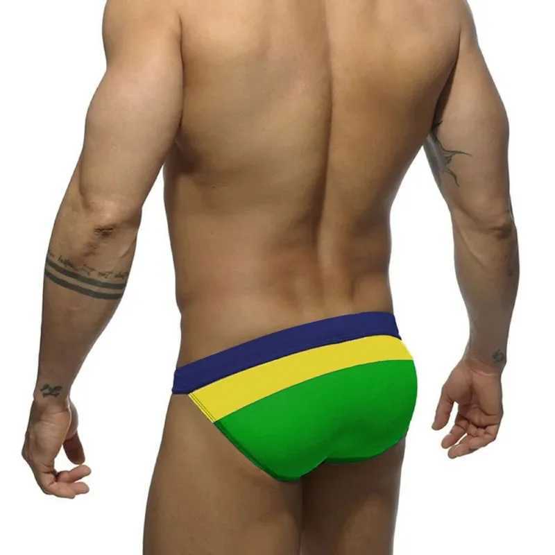 2025 New Mens Sexy Quick Drying Swim Trunks Breathable Sexy Bikini Boxer Beach Shorts Swimwear Bathing Suit Swimsuits M250218