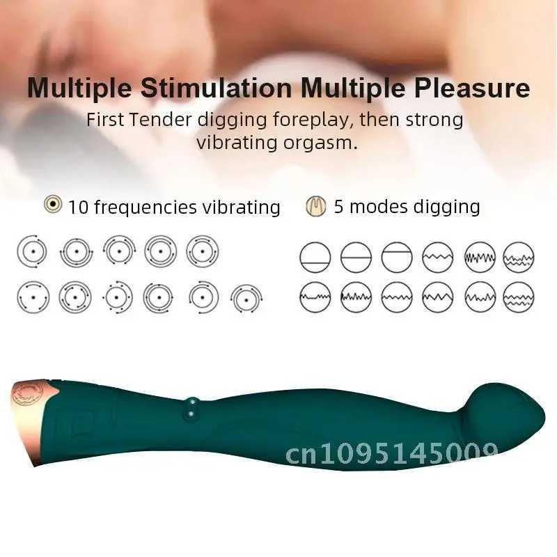 Finger Digging G Spot Vibrator Dildo Sex Female AV Stick Adult Sex Woman18 Vagina Massager Clitoris Silicone Toys for StimulatorXJ250218