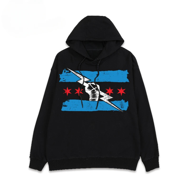 Men And Women Printed Hoodie Long Sleeve PUNK Series Oversized American Fashion Tracksuit Loose Classic Simple W250214