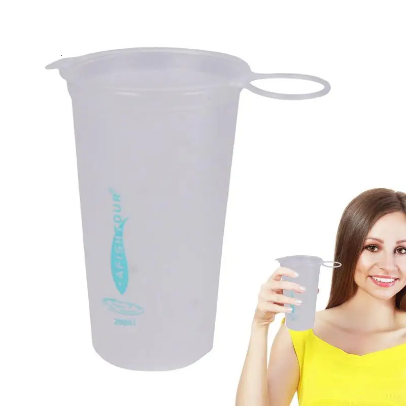 Collapsible Water Cup Foldable Portable Outdoor Marathon Running Sports Biking Hiking 200m Z260202