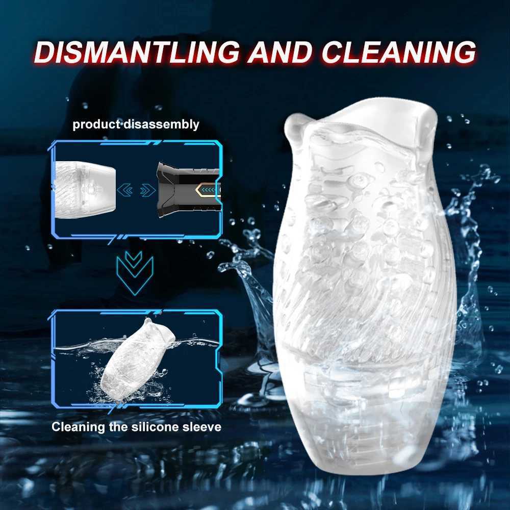 Automatic Electric 360 Rotating Sucking Male Blowjob Piston Masturbator Cup Vagina Real Oral Vibrator Sex Toys for Adults Men W250218