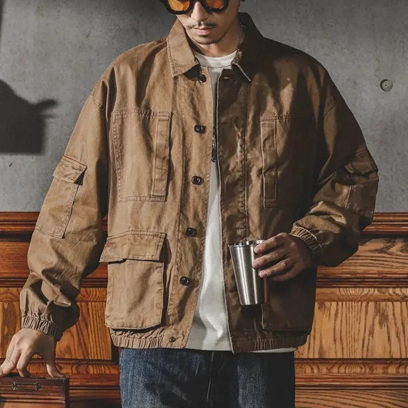 Plus Size Male Jean Coats Button Mens Denim Jacket Wide Sleeves of Fabric In Washed ner Price Stylish L Menswear 250214